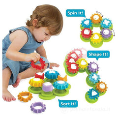 Yookidoo - Shape 'N' Spin Gear Sorter - Badewannenspielzeug - 12 Monate+ - YKD40200