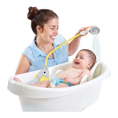 Yookidoo - Yellow Elephant Baby Shower for Infants Ages 0-24 Months - IPX7 Waterproof Portable Battery-Operated Bath Pump and Gentle Rinsing Shower Head