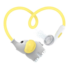 Yookidoo - Yellow Elephant Baby Shower for Infants Ages 0-24 Months - IPX7 Waterproof Portable Battery-Operated Bath Pump and Gentle Rinsing Shower Head