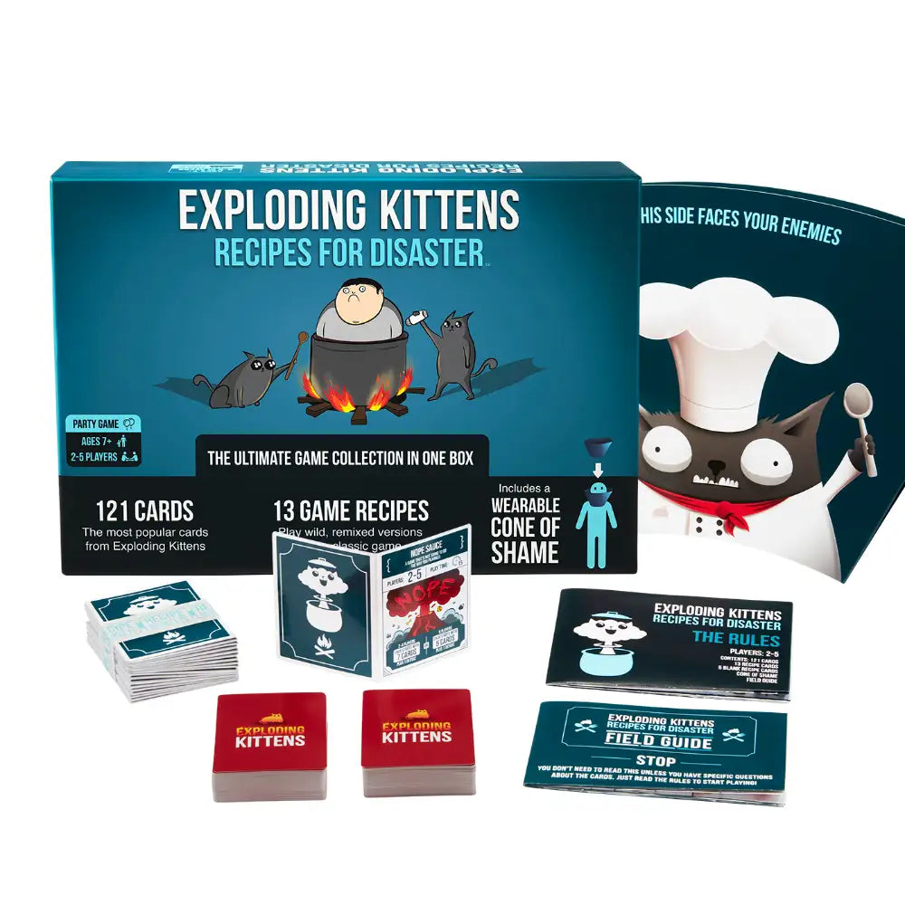 Asmodee - Exploding Kittens Recipes for Disaster - Board Games - Age +7 - Party Game - STR8625 - Italian Edition