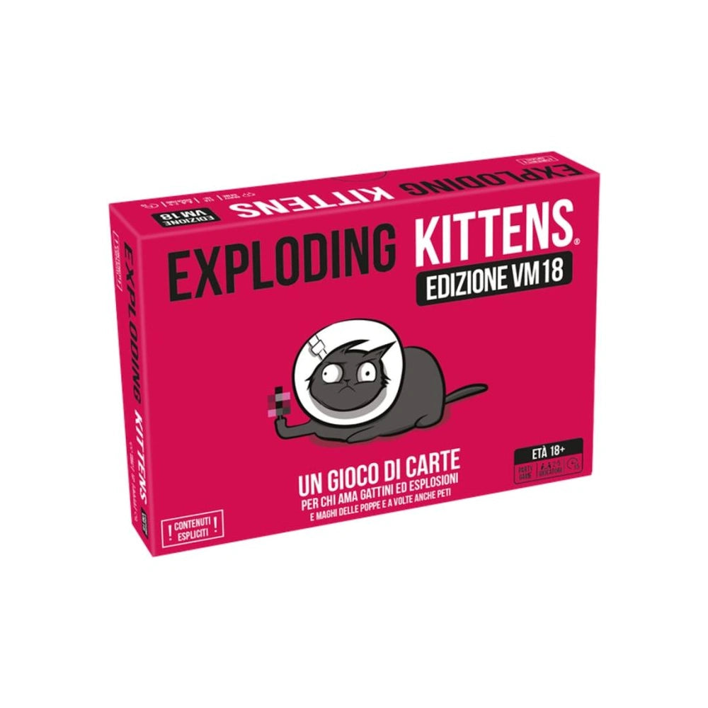 Asmodee - Exploding Kittens VM18 - Brettspiele - +18 - Spaß für Erwachsene - STR8661 - Italienische Edition