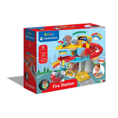 Baby-Clementoni - Feuerwache - Spielzeug-Rennauto- und -Schienensets