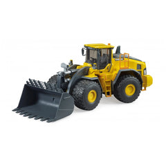 Volvo Wheel Loader L260H toy, yellow and black, with large tires and detailed design, 1:16 scale model.