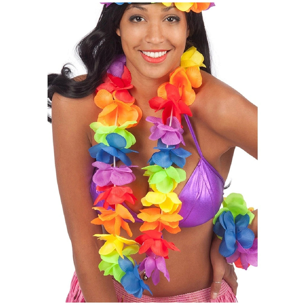 Karneval Spielzeug - Bunte Hawaii Blumen Halskette für Kinder Spaß Verkleidung - Rollenspiele und Berufsspiele