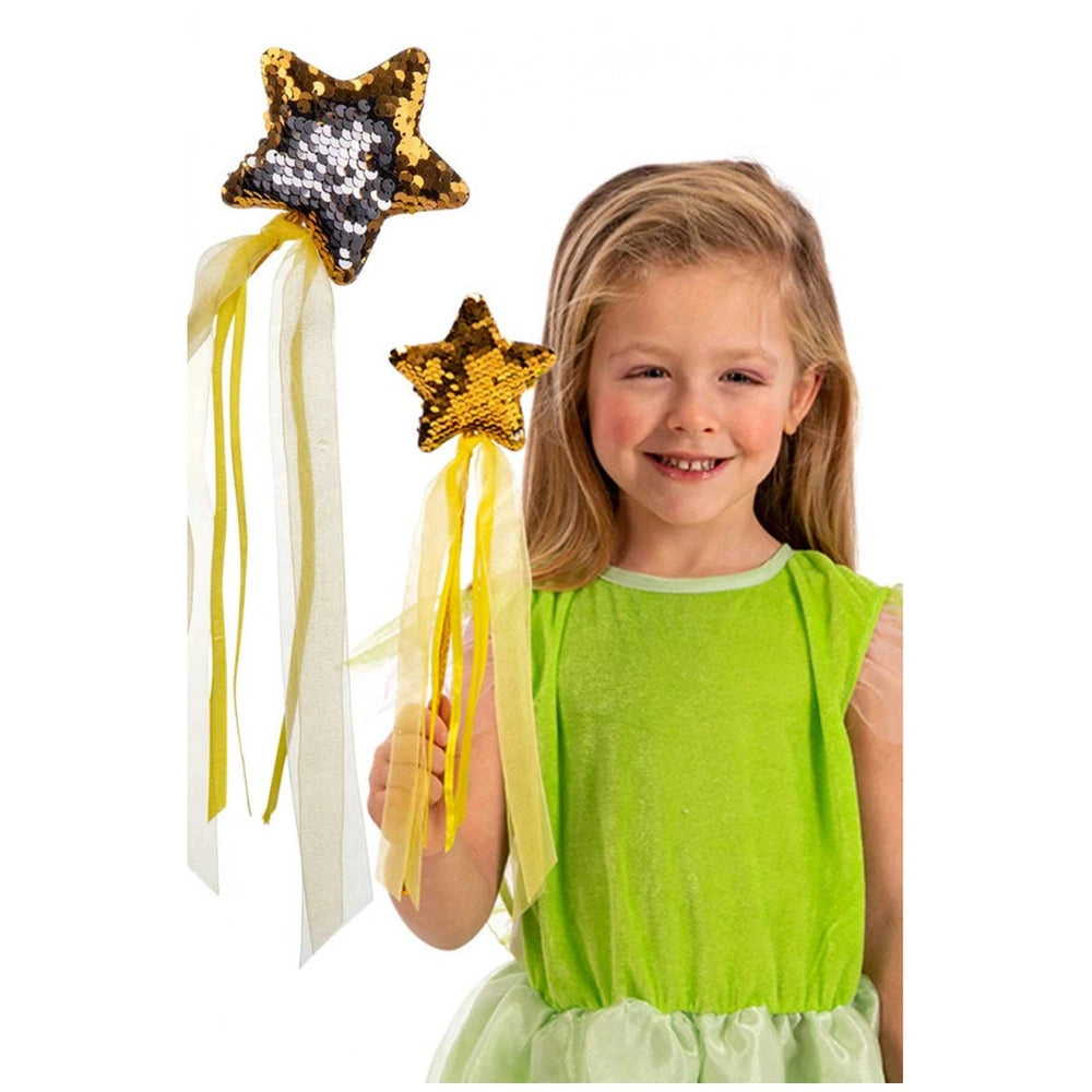 Carnival Toys - Feenstab mit umkehrbaren Pailletten für magisches Spielen - Rollenspiele und Berufe zum Nachspielen