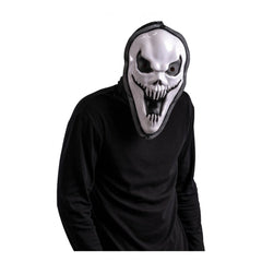 Carnival Toys - Geister-Plastikmaske mit Kapuze für Halloween-Spaß und fantasievolles Spielen - Rollenspiele und Berufsspiele
