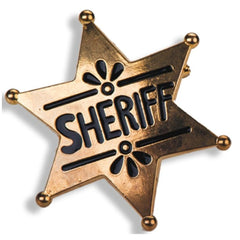 Carnival Toys - Goldener Sheriffstern-Abzeichen für Kinder Rollenspielspaß - Rollenspiele und Berufsspiele