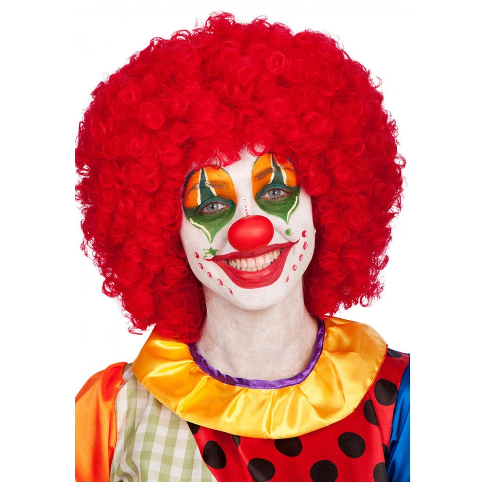 Karneval Spielzeug - Rote Haarperücke mit langen Locken für lustige Verkleidungen und fantasievolles Spielen - Rollenspiele und Berufe zum Nachspielen