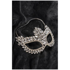 Carnival Toys - Silver Mask with Gems - Pretend Professions & Role Playing