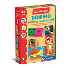 Clementoni - Domino-Zahlen-und-Tiere - Brettspiele