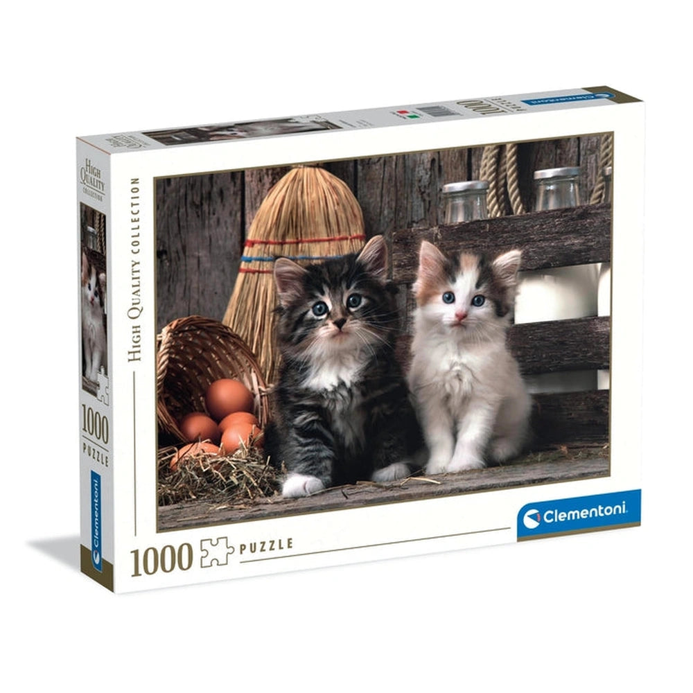 Clementoni Hochwertige Kollektion - Liebevolle Kätzchen 1000 Teile Puzzle