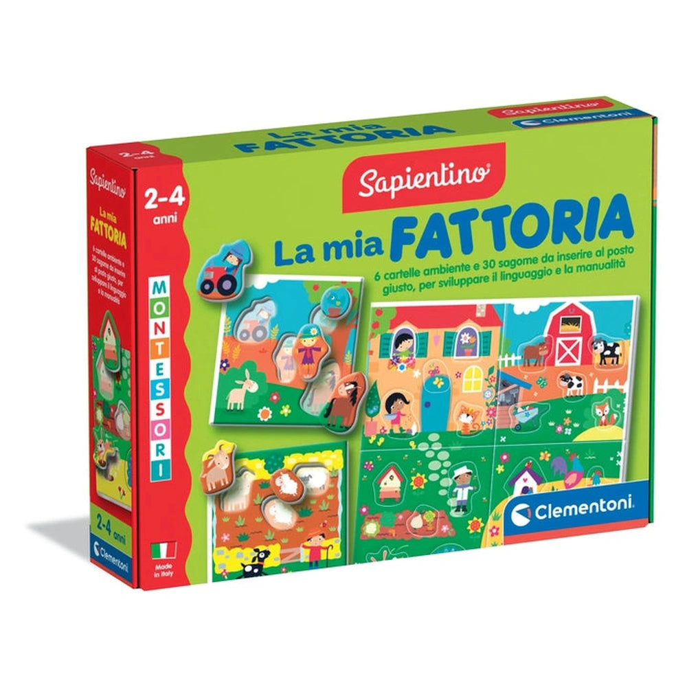 Clementoni - Montessori Mein Bauernhof Lernspielzeug
