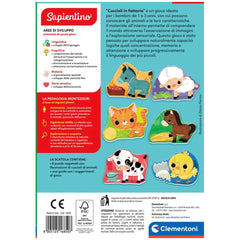 Clementoni - Sapientino-Montessori-Cuccioli-in-Fattoria-Bildungsspielzeug
