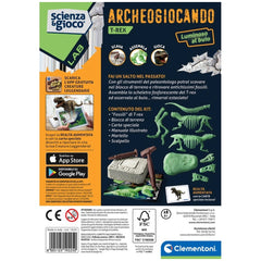 Clementoni Scienza E Gioco Lab - Archeogiocando - Tyrannosaurus Rex Leuchtspielzeug-Sets