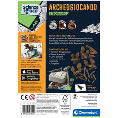 Clementoni - Scienza-Gioco-LAB-ArcheoGiocando-Stegosauro - Spielzeug-Spielsets