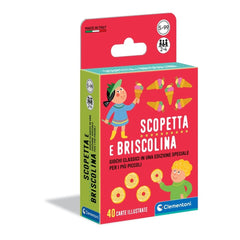 Clementoni - Scopetta E Briscolina Kartenspiele - Italienische Edition