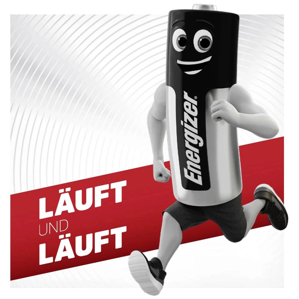 Energizer CR 2025 button cell battery in black and white, displayed against a white background with a red stripe.