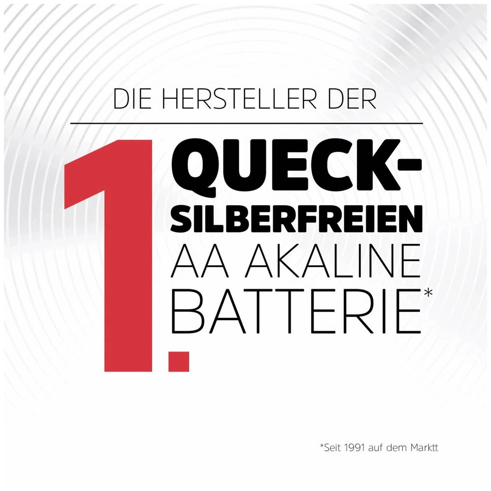 Energizer Max AA battery pack featuring bold black text on a gradient white and gray background with a radial pattern.