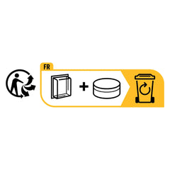 EULENSPIEGEL Devil Makeup Set features black icons and text on a white background, showcasing recycling and waste management 