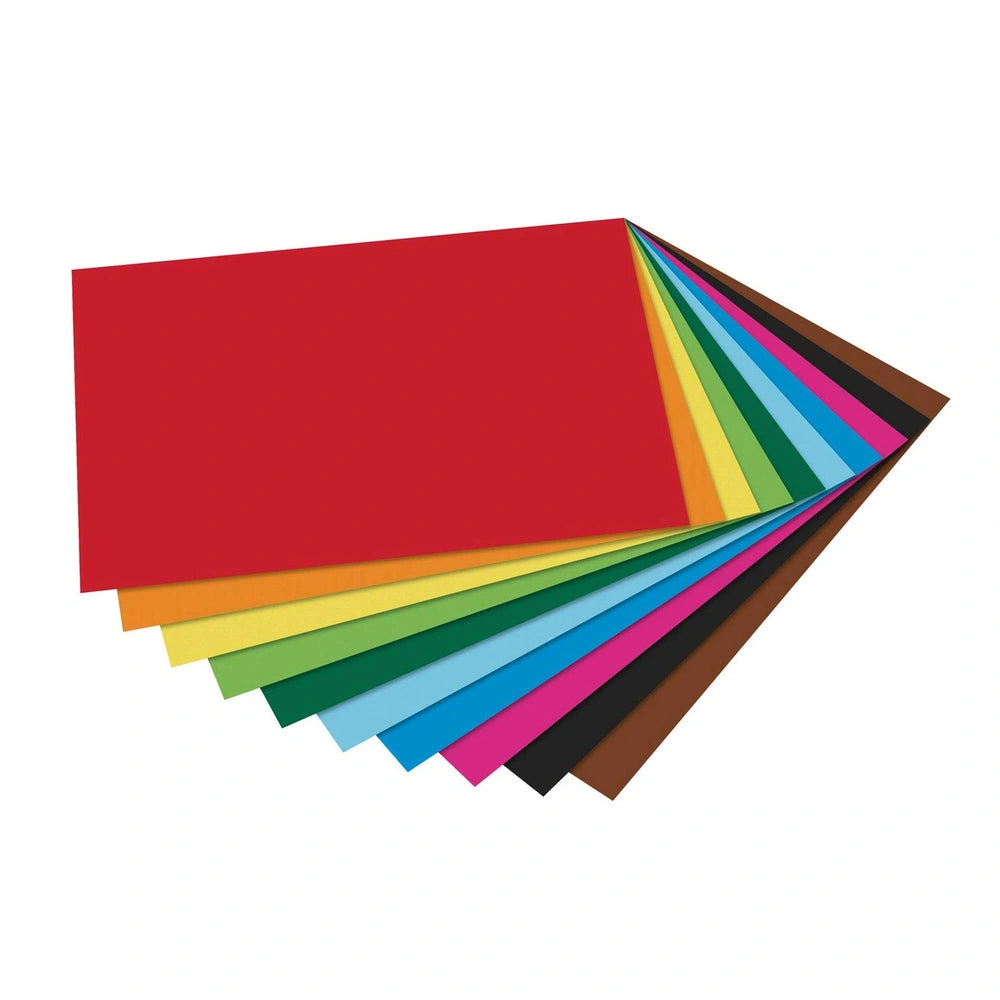Folia Tonpapier Block A4 features 20 multi-coloured sheets in red, orange, yellow, green, blue, purple, pink, and brown.