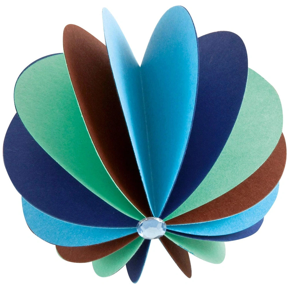 Folia Tonpapier Block A4 format with 20 multi-coloured sheets in blue, green, brown, red, yellow, orange, teal, and gray.