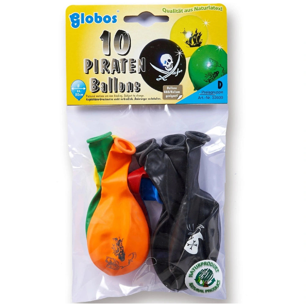 Globo - Piratenballons - Packung mit 10 verschiedenen Designs