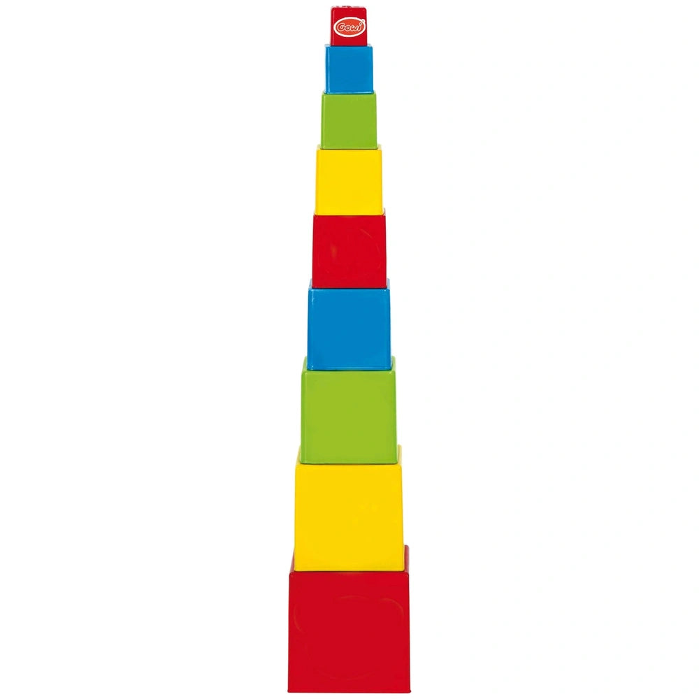Gowi - Pyramid Square - 9 Pieces - Sorting & Stacking Toys