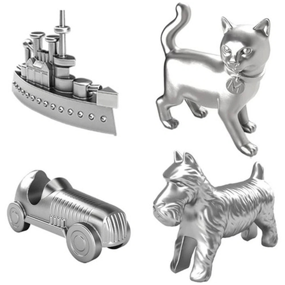 Monopoly Travel Italian Edition board game featuring a boat, cat, and dog in a centered front view layout.