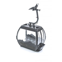 Jagerndorfer Black-Yellow Cable Car D-line 1:32 model features a glossy black finish with multiple transparent windows agains