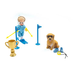Jagerndorfer - Skischule Kind Chiara Met Hond 12 cm - Puppen, Spielsets & Spielzeugfiguren