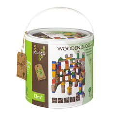 Johntoy - Wooden Blocks 100 Pcs - Sorting & Stacking Toys