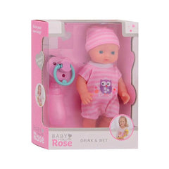 Joueco - Baby-Rose-Drink-Pee-Puppe-Sammelobjekte