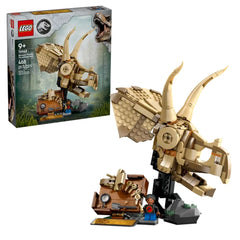 Lego - Jurassic World - Dinosaurierfossilien: Triceratops-Schädel - Konstruktionsspielzeug