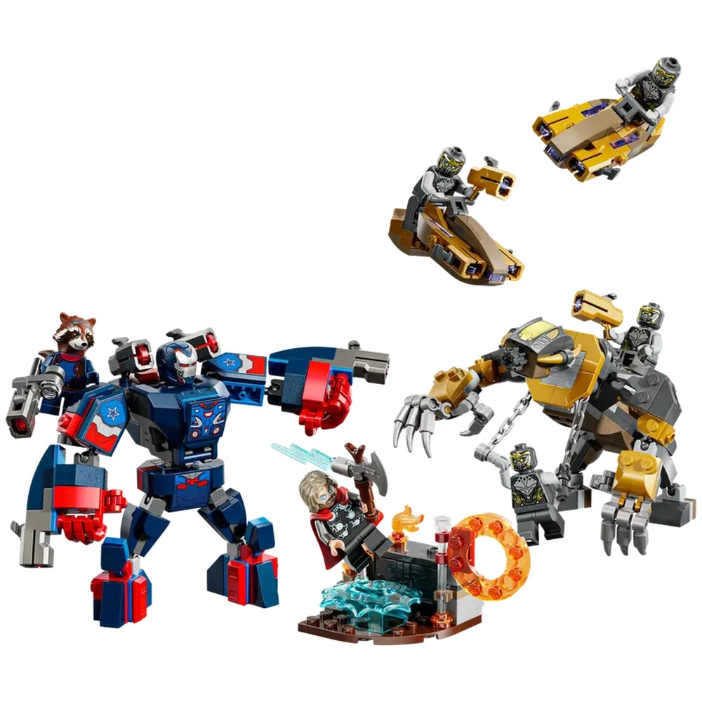 LEGO - Marvel-Avengers-Endgame-Thor-gegen-Chitauri-Action-Spielzeug-Figuren