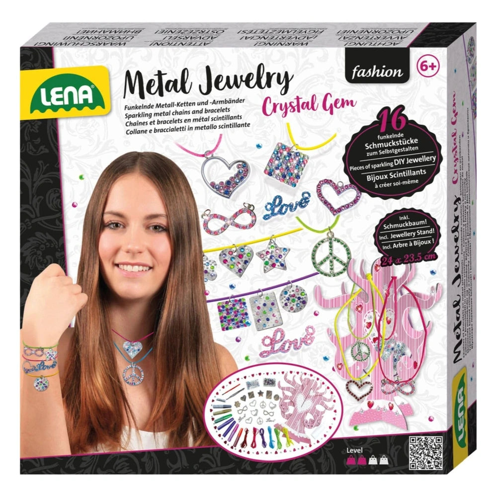 Lena - Metal Jewelry Crystal Gem Set - Arts & Crafts