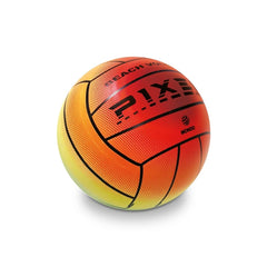 Mondo Beach Volleyball with orange and black textured surface, featuring black outlines and "PIX" and "MONDO" text.