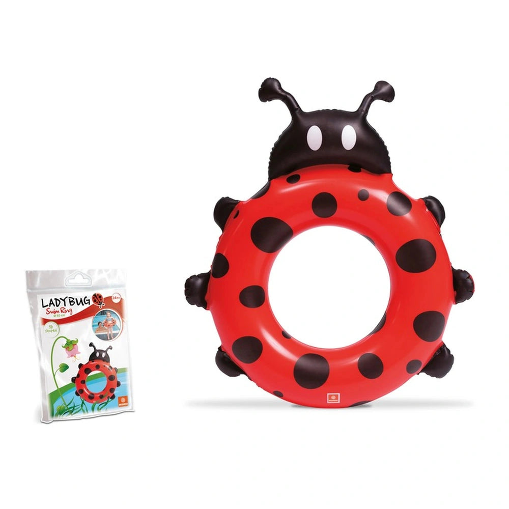 Mondo - Marienkäfer Schwimmring 50 cm 3D-Form - Strand- und Sandspielzeug