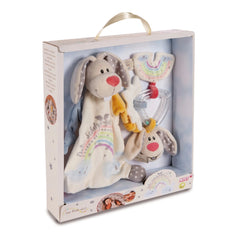 NICI - Guardian Bunny Comforter and Rattle Ring - Baby Activity Toys