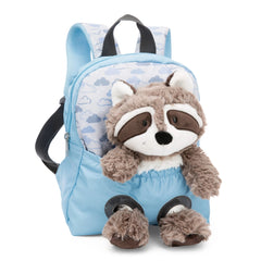 NICI - Reise Freunde - Rucksack mit Plüschspielzeug Waschbär