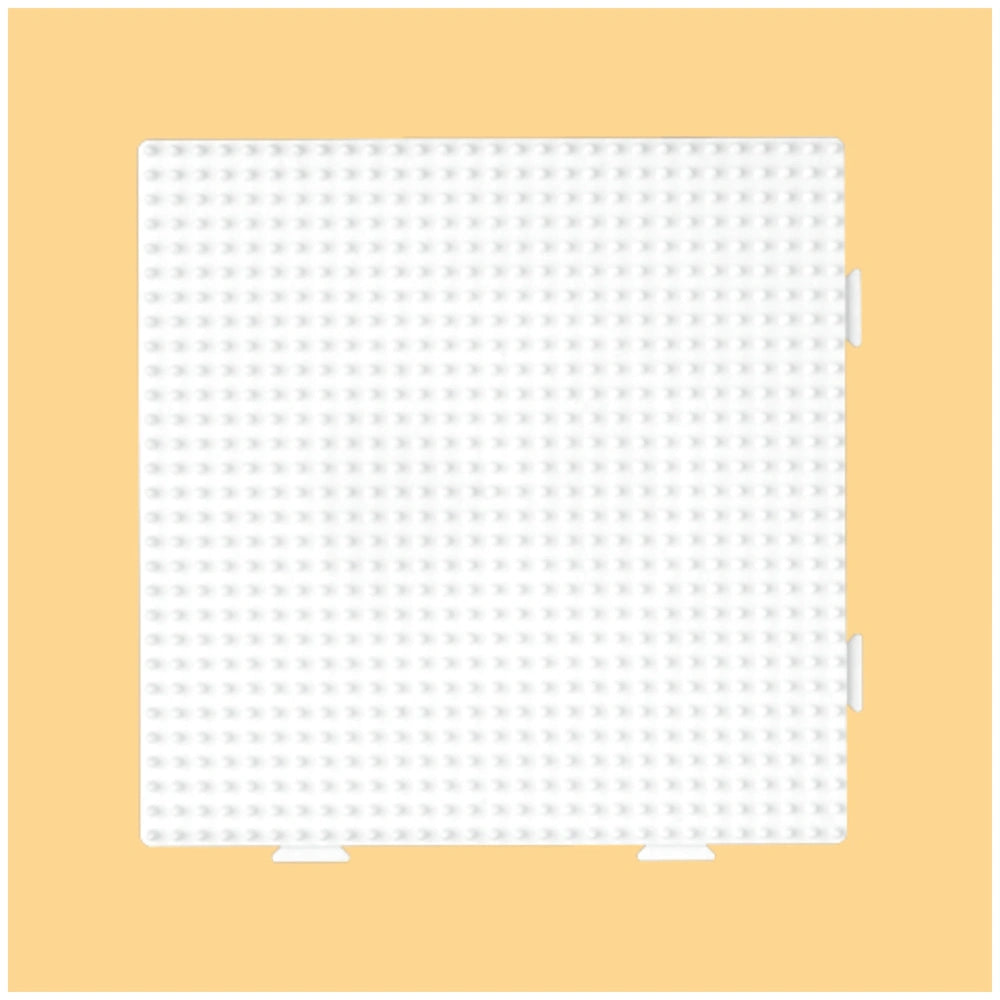Pet Hama Iron-on Bead Board in a large square shape with a smooth matte surface on a light yellow background.
