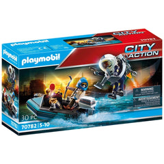 Playmobil City Action Police Jetpack Arrest Of The Art Thief - 70782