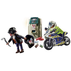 Playmobil City Action Polizei Motorradverfolgung des Geldräubers - 70572