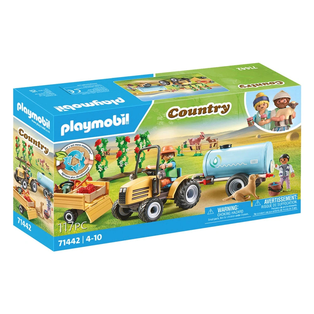 Playmobil Mein Leben Traktor mit Anhänger und Wassertank - 71442