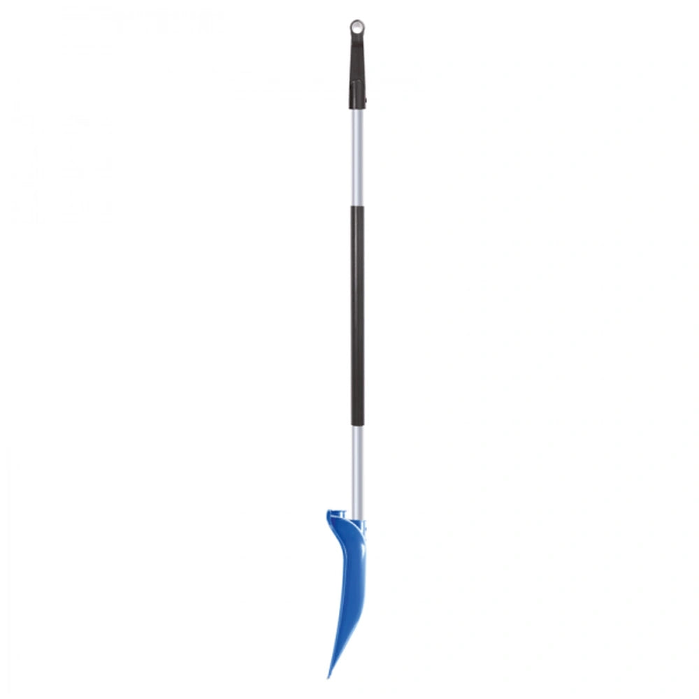 PROSPERPLAST Alpin 2 Alutube shovel with a shiny silver blade and dark rubberized handle, designed for outdoor play equipment