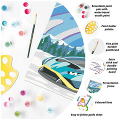 Ravensburger - Creart Blau Lamborghini - Malen nach Zahlen - Kunst & Handwerk