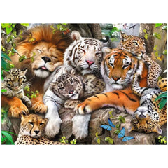 Ravensburger - Kuschelige große Katzen - 200 Teile - Puzzles