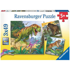 Ravensburger - Dinosaurs - Ruler Of Prehistoric Times - 3x49 Pieces - Puzzles