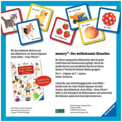 Ravensburger - Erste Bilder - Erste Wörter Memory - Brettspiel - Deutsche Ausgabe