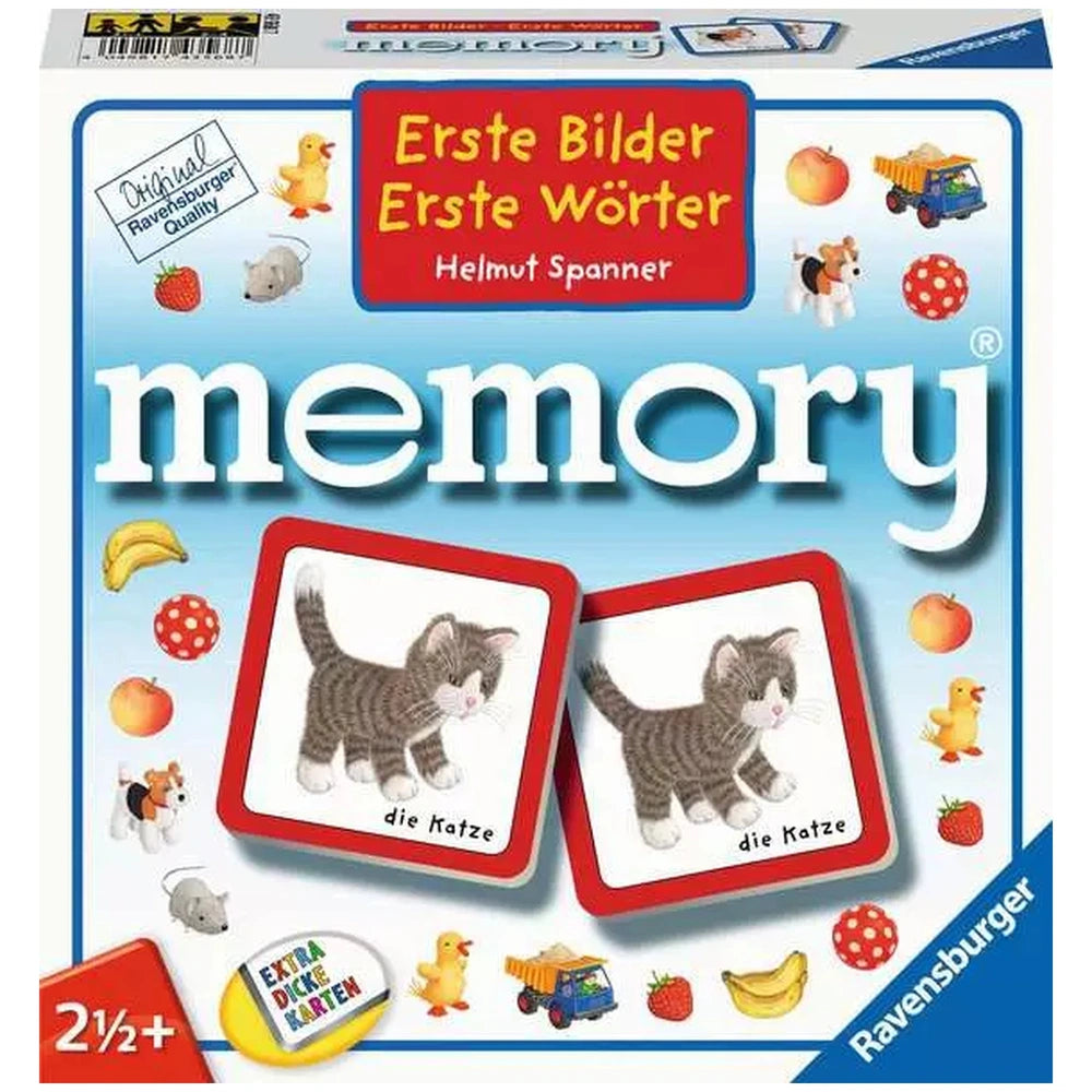 Ravensburger - Erste Bilder - Erste Wörter Memory - Brettspiel - Deutsche Ausgabe