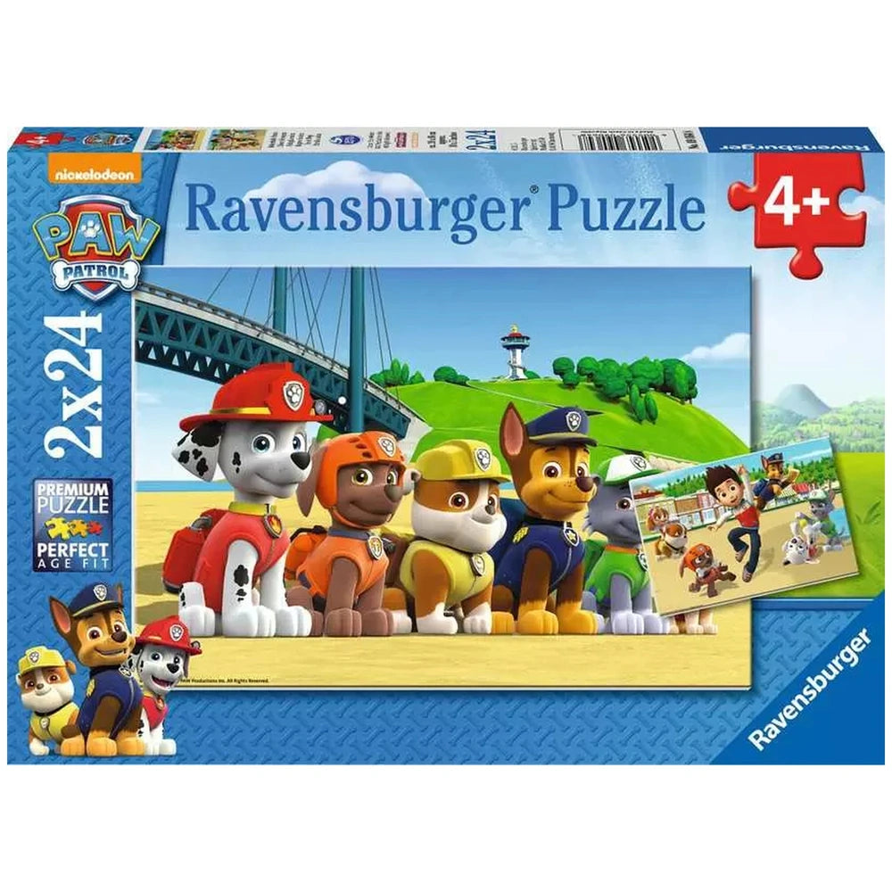 Ravensburger - Paw Patrol - Heroic Dogs - 2x24 Pieces - Puzzles